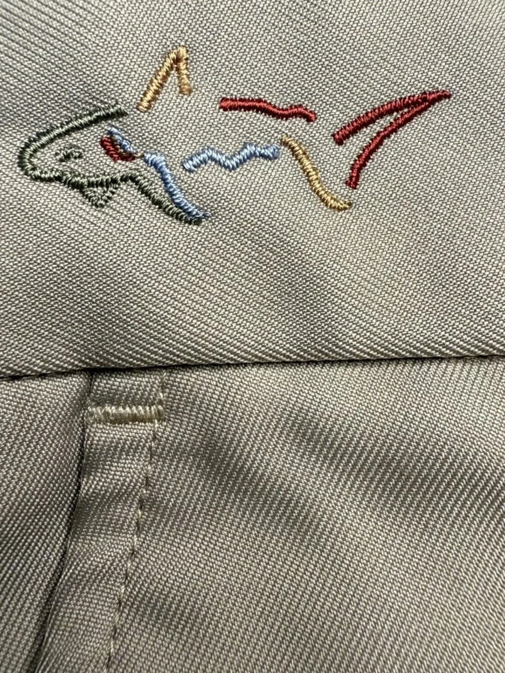 Greg Norman Attack Life Mens 36x30 Beige Golf Pants Flat Front Performance